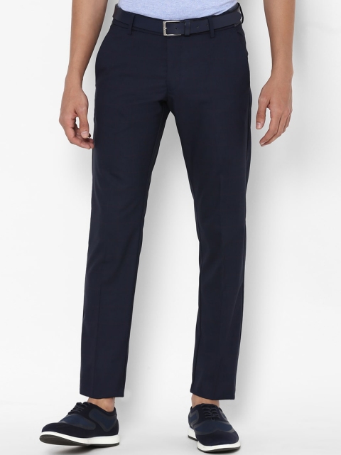 

Allen Solly Men Navy Blue Slim Fit Formal Trousers