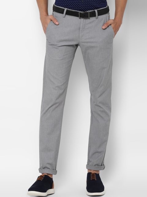 

Allen Solly Men Grey Slim Fit Trousers
