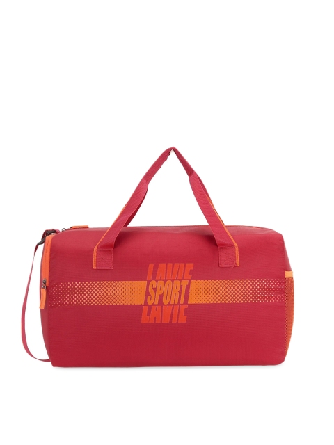 

Lavie Red & Orange Printed Duffel Bag