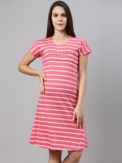 

GOLDSTROMS Women Maternity Short Dress, Pink