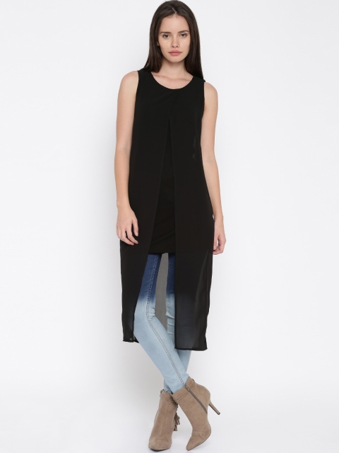 

ELLE Black Polyester Tunic