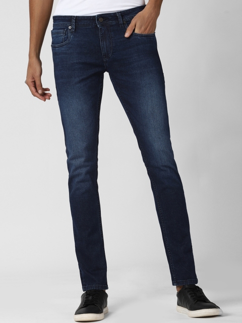 

Peter England Casuals Men Navy Blue Skinny Fit Light Fade Jeans