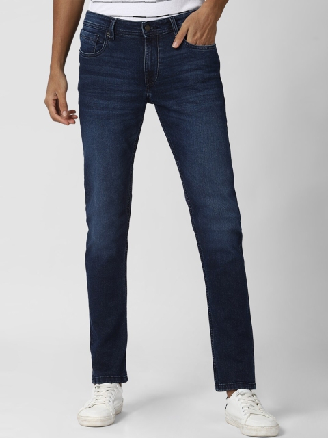 

Peter England Casuals Men Navy Blue Slim Fit Heavy Fade Jeans