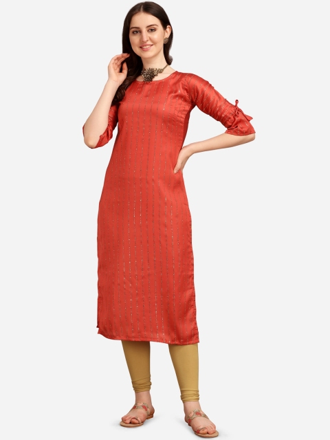 

Tikhi Imli Women Rust Gotta Patti Kurta