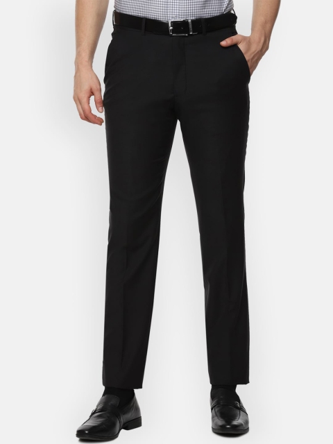 

Luxure by Louis Philippe Men Black Slim Fit Formal Trousers