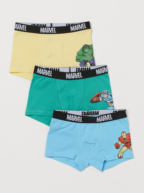 

H&M Boys 3 Pack Boxer Shorts, Green