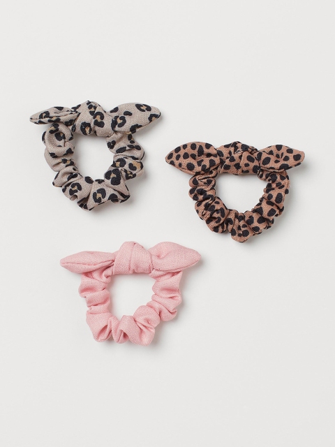 

H&M Girls 3 Pack Scrunchies, Pink