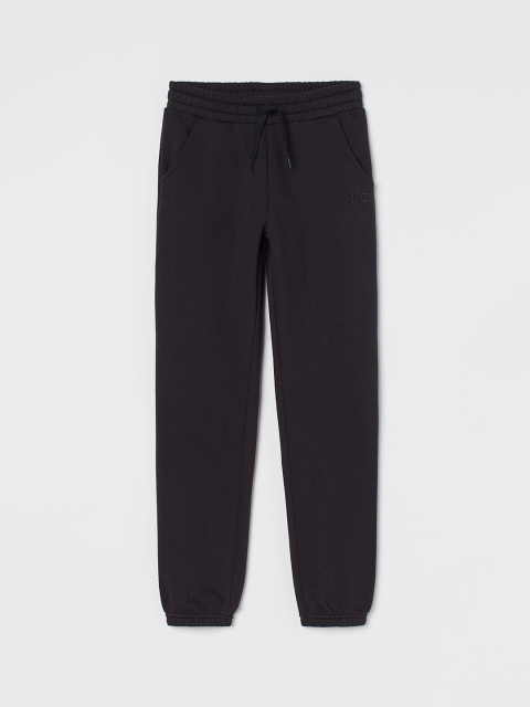 

H&M Girls Black Solid Joggers