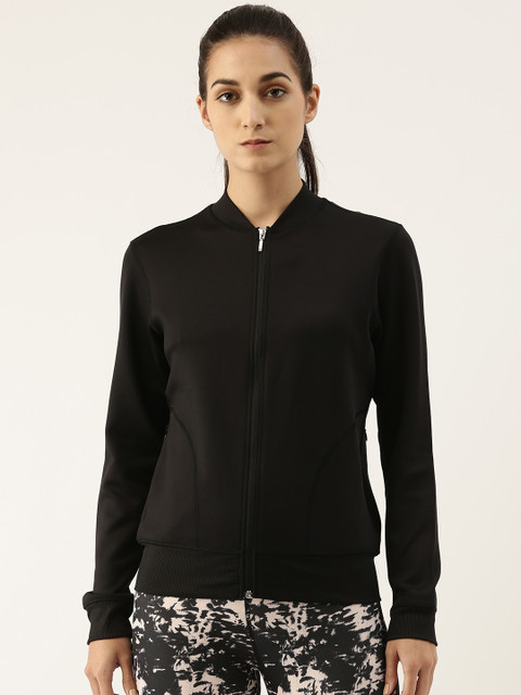 

Enamor Women Black Lightweight Antimicrobial Outdoor Bomber Jacket