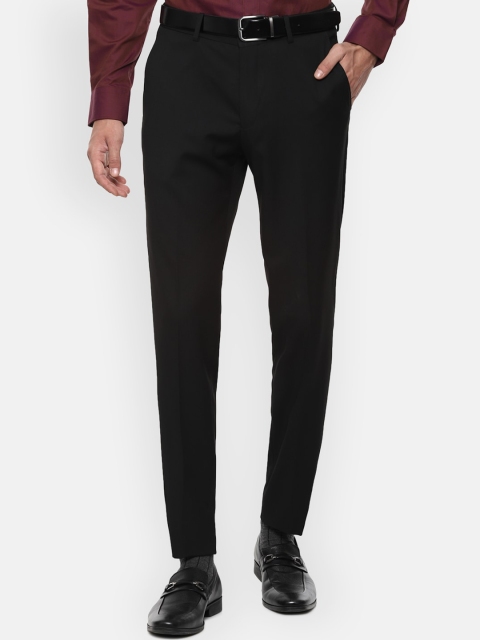 

Van Heusen Men Black Slim Fit Formal Trousers