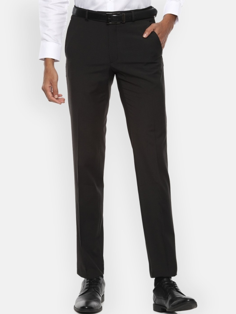 

Van Heusen Men Black Slim Fit Formal Trousers