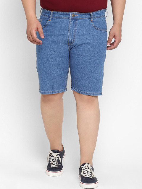 

Urbano Plus Men Blue Denim Shorts