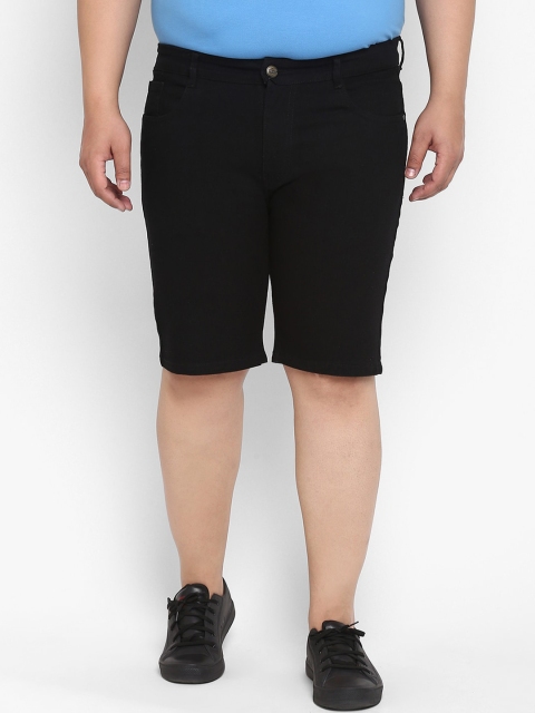 

Urbano Plus Men Black Stretchable Denim Chino Shorts