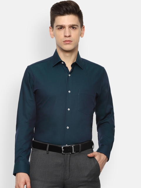 

Van Heusen Men Green Opaque Cotton Formal Shirt