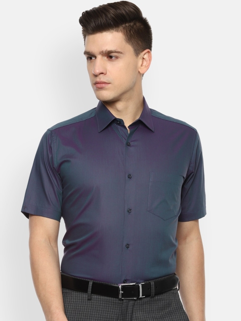

Van Heusen Men Blue Formal Shirt