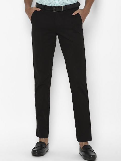 

Allen Solly Men Black Slim Fit Trousers