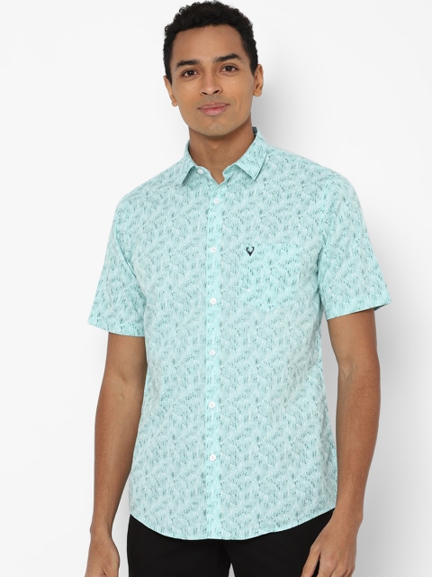 

Allen Solly Men Blue Slim Fit Floral Opaque Printed Casual Shirt
