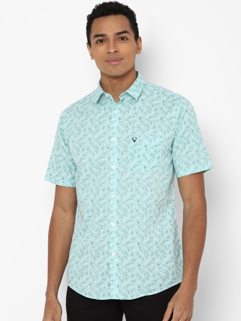 

Allen Solly Men Blue Slim Fit Floral Opaque Printed Casual Shirt