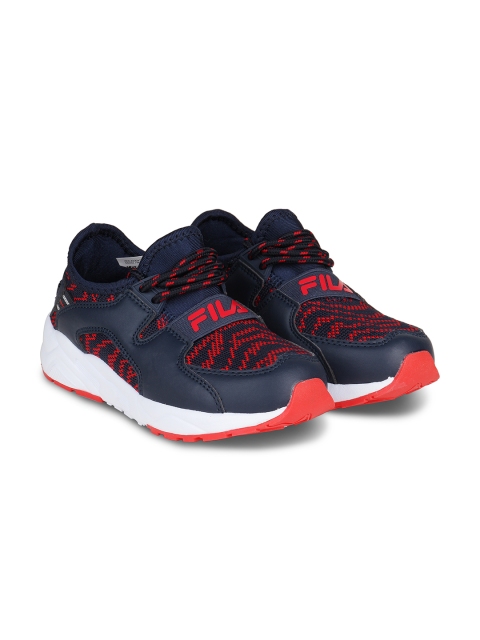 

FILA Boys Blue Woven Design PU Sneakers