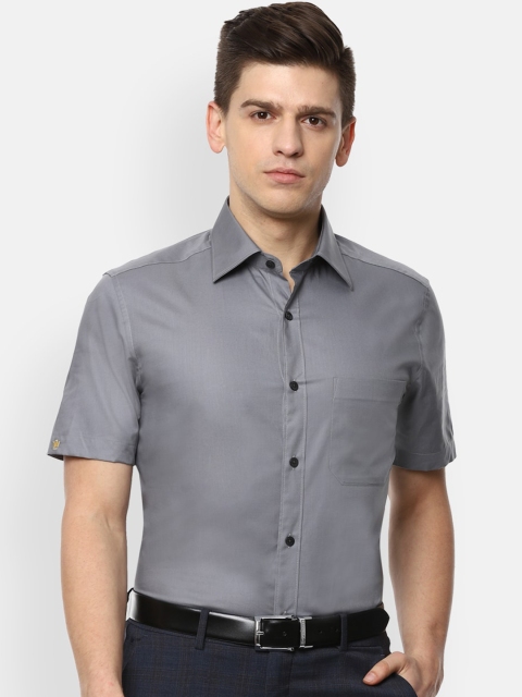 

Louis Philippe Men Grey Opaque Formal Shirt