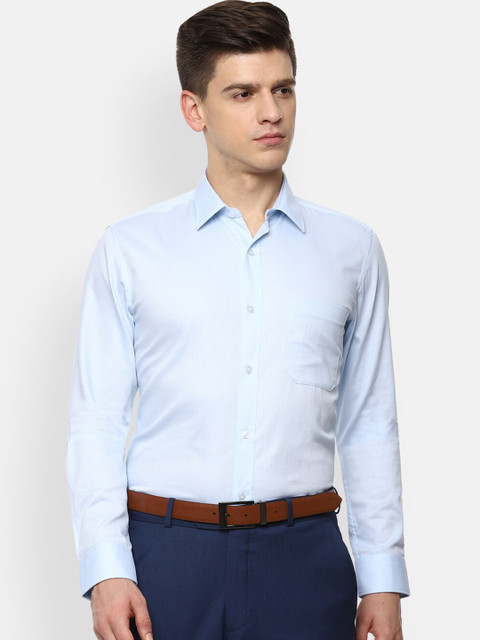 

Louis Philippe Men Blue Slim Fit Formal Shirt