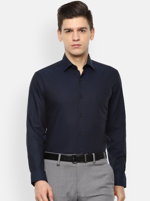 

Louis Philippe Men Navy Blue Slim Fit Opaque Formal Shirt