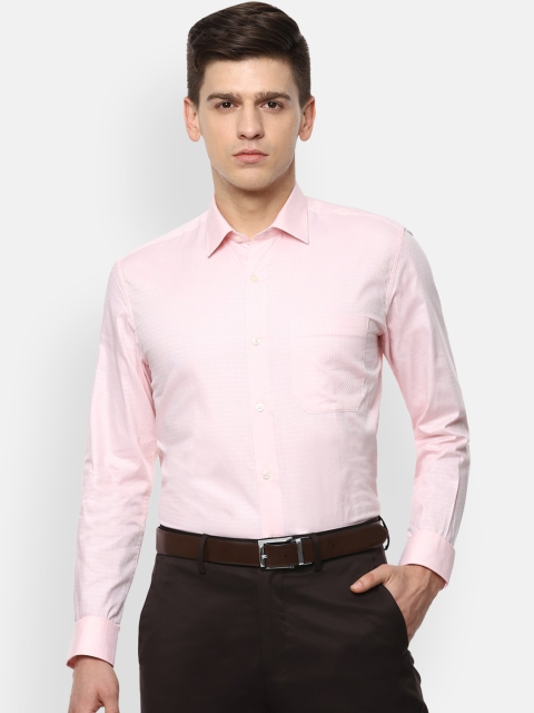 

Louis Philippe Men Pink Slim Fit Opaque Formal Shirt