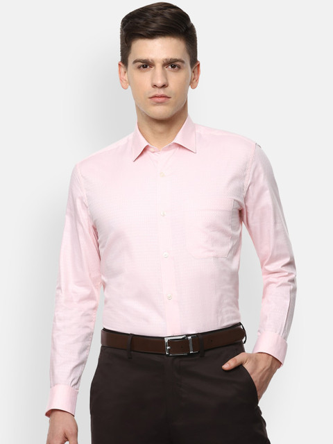 

Louis Philippe Men Pink Slim Fit Opaque Formal Shirt