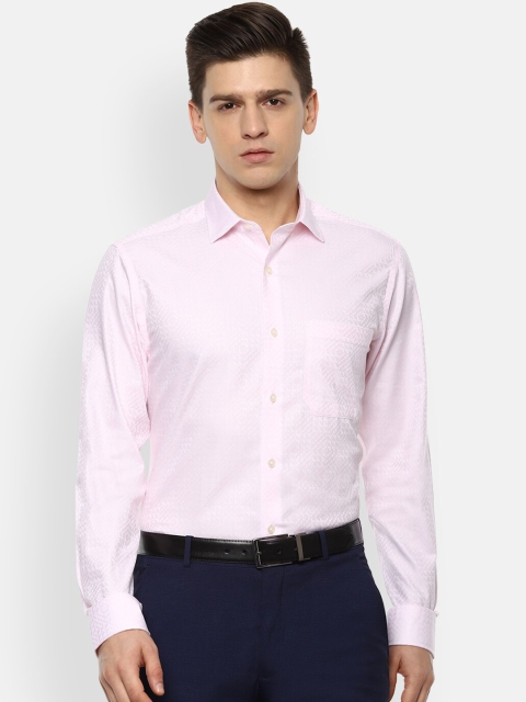

Louis Philippe Men Pink Slim Fit Opaque Formal Shirt