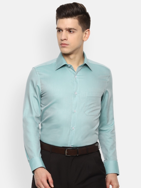 

Louis Philippe Men Blue Opaque Formal Shirt