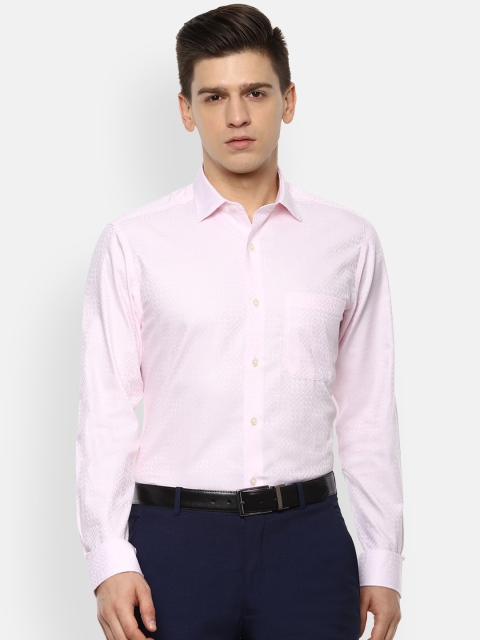 

Louis Philippe Men Pink Slim Fit Opaque Formal Shirt