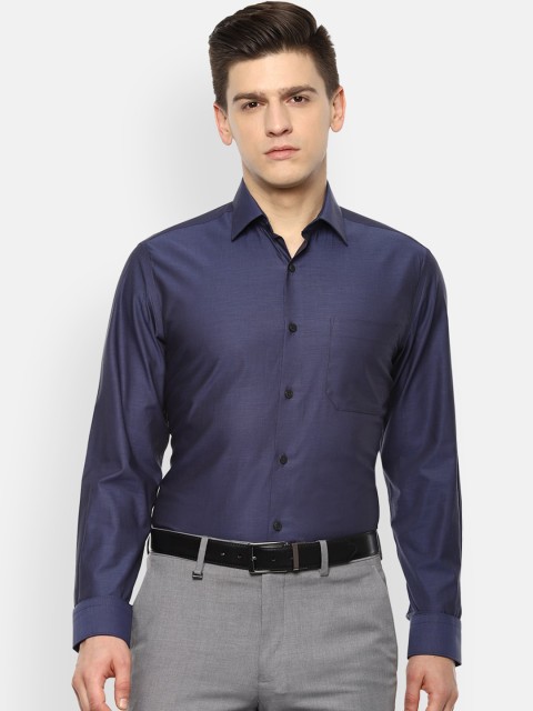 

Louis Philippe Men Navy Blue Slim Fit Opaque Casual Shirt