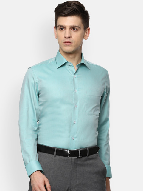 

Louis Philippe Men Blue Slim Fit Opaque Casual Shirt