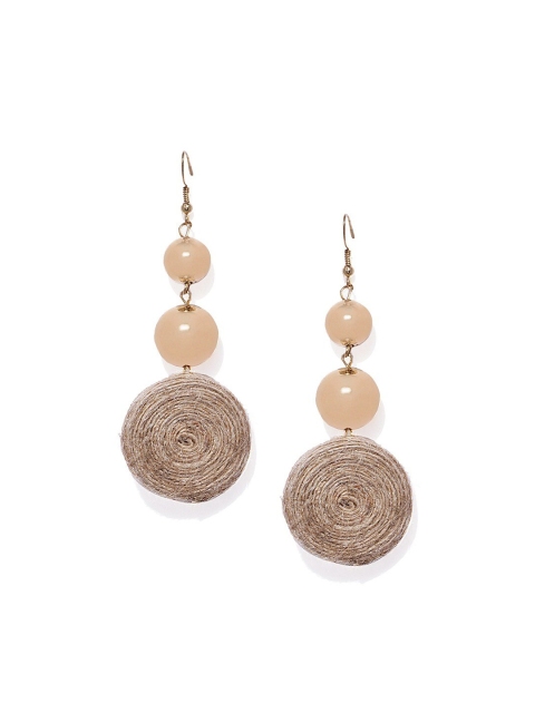 

Blisscovered Brown Contemporary Drop Earrings