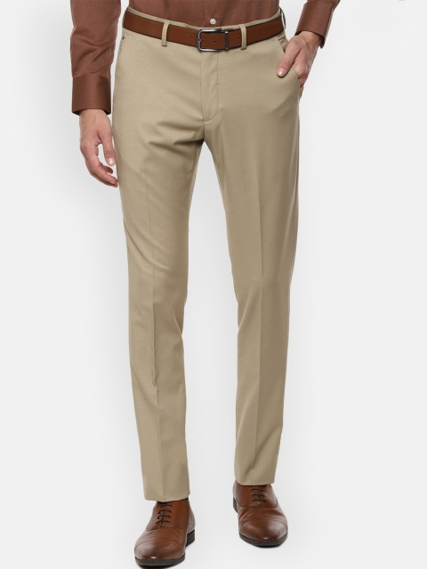 

Louis Philippe Men Khaki Slim Fit Formal Trousers