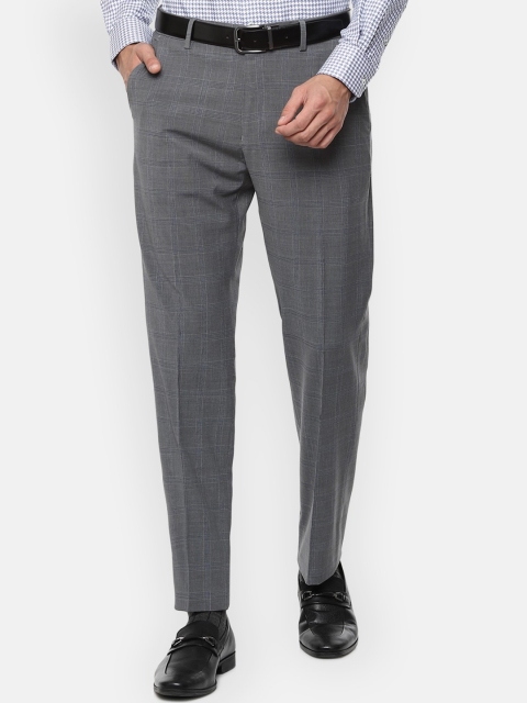 

Louis Philippe Men Grey Formal Trousers