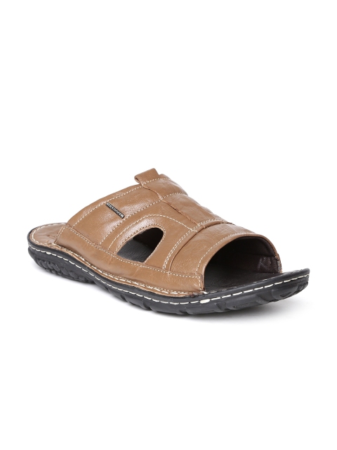 Lee Cooper Men Brown Leather Sandals available at myntra for Rs.1274