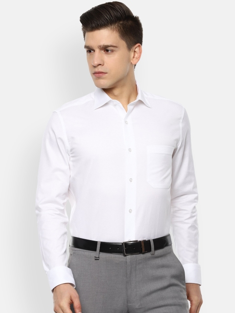 

Louis Philippe Men White Opaque Formal Shirt