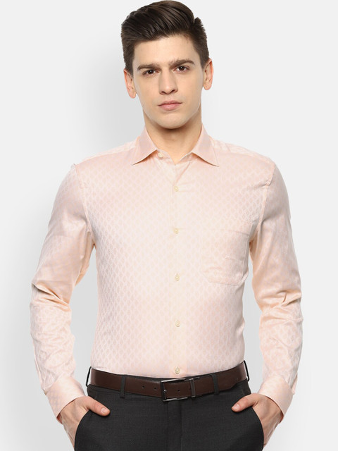 

Louis Philippe Gods & Kings Men Beige Opaque Formal Shirt