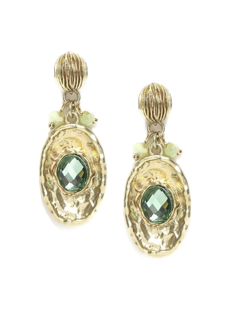 

Blisscovered Green Contemporary Drop Earrings