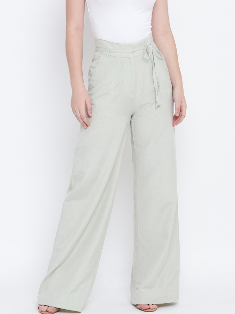 

Oxolloxo Women Green Parallel Trousers