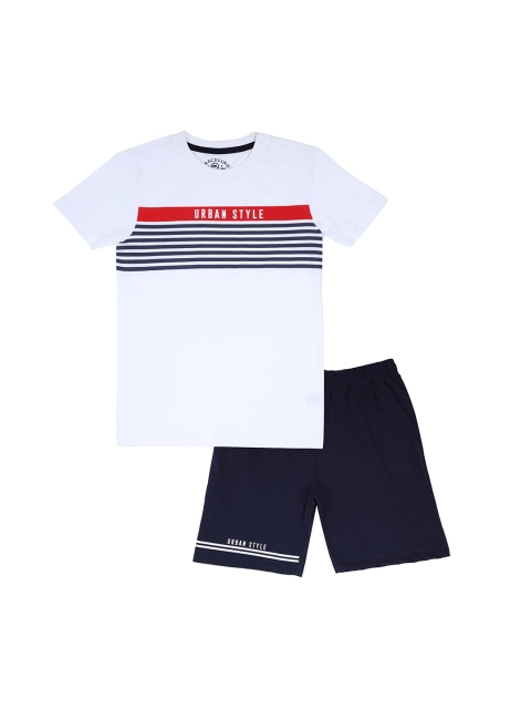 

Masculino Latino Boys White Tshirt & Black Shorts Set