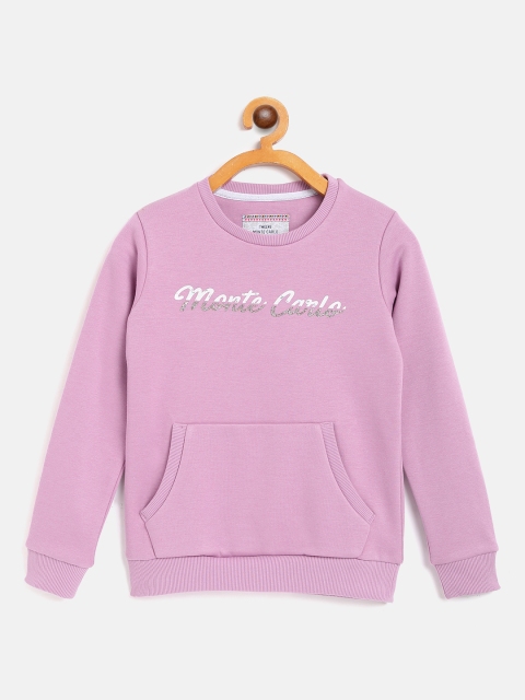 

Monte Carlo Girls Lavender Brand Logo Print Sweatshirt