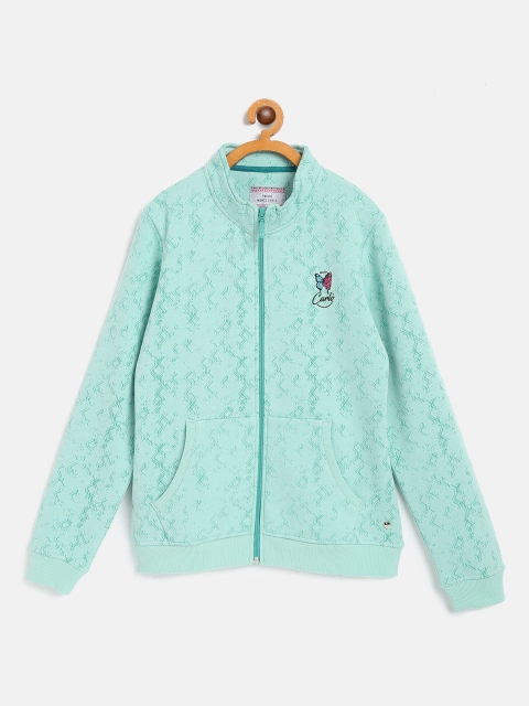 

Monte Carlo Girls Sea Green Printed Sweatshirt