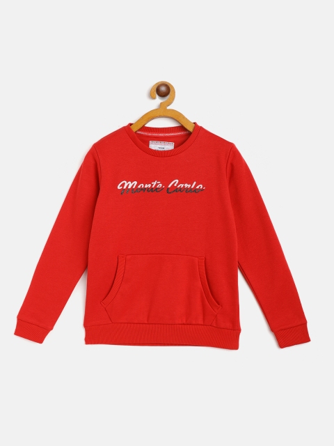 

Monte Carlo Girls Red & Black Brand Logo Print Sweatshirt