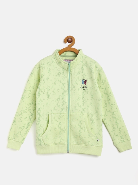 

Monte Carlo Girls Lime Green Abstract Print Hooded Sweatshirt