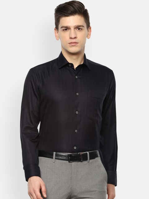 

Luxure by Louis Philippe Men Black Opaque Casual Shirt