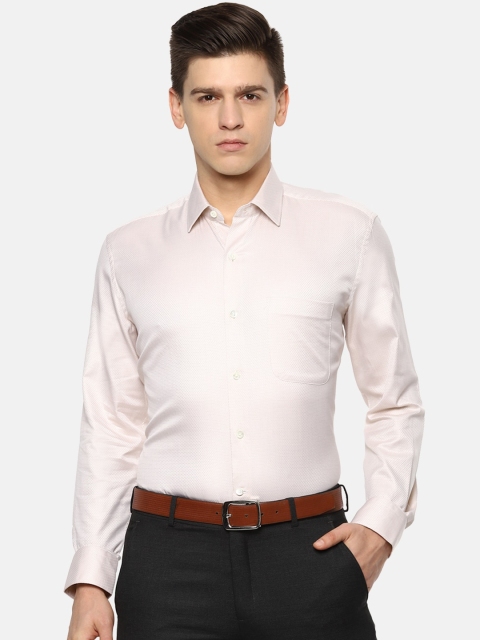 

Luxure by Louis Philippe Men Beige Opaque Casual Shirt