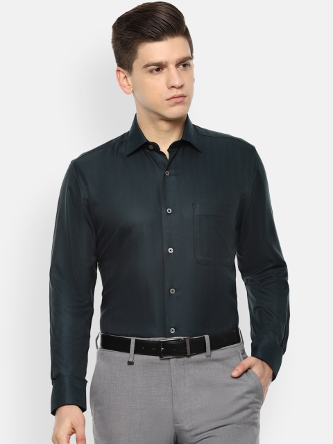 

Luxure by Louis Philippe Men Green Opaque Casual Shirt