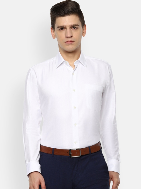 

Luxure by Louis Philippe Men White Opaque Casual Shirt